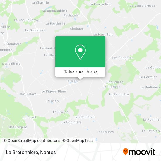 La Bretonniere map