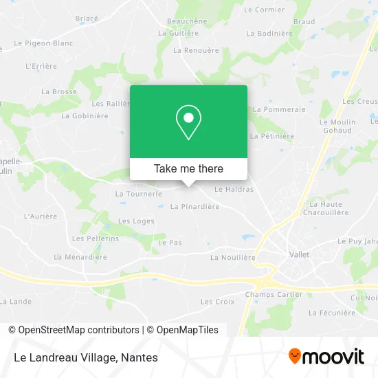 Mapa Le Landreau Village