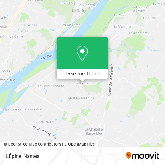L'Épine map
