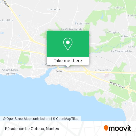 Résidence Le Coteau map