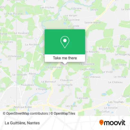 La Guittière map