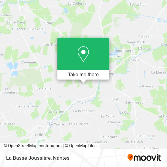 Mapa La Basse Joussière