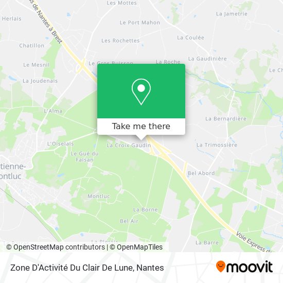 Zone D'Activité Du Clair De Lune map