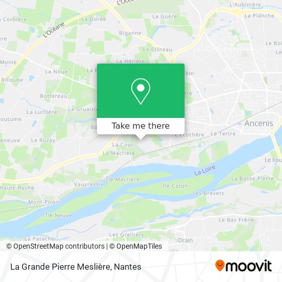 Mapa La Grande Pierre Meslière