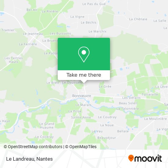 Le Landreau map