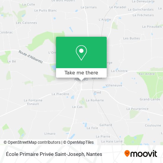 Mapa École Primaire Privée Saint-Joseph