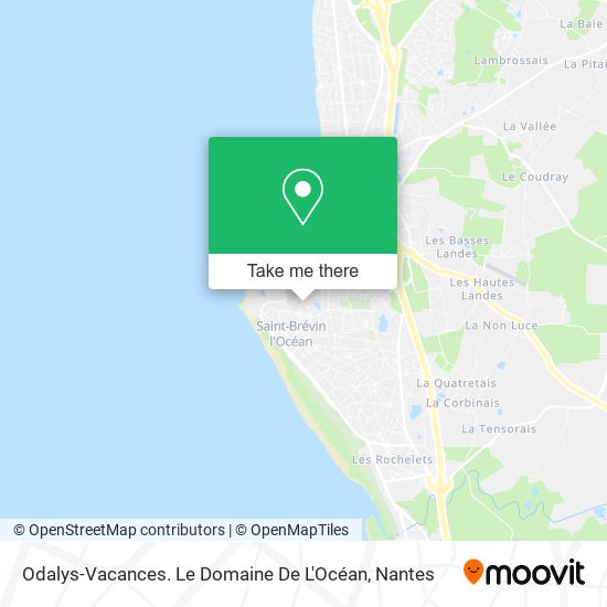 Odalys-Vacances. Le Domaine De L'Océan map