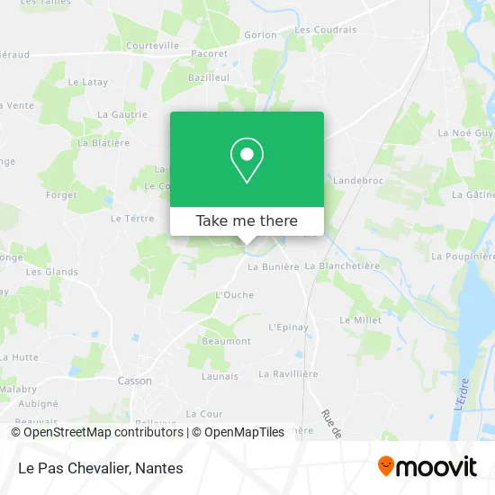 Le Pas Chevalier map