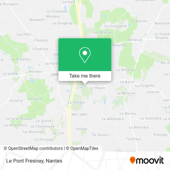 Le Pont Fresnay map
