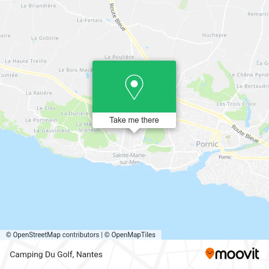 Camping Du Golf map
