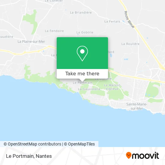 Le Portmain map