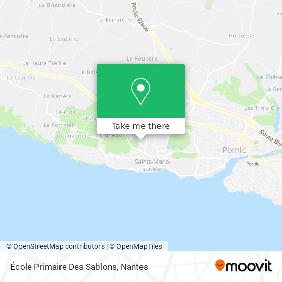 École Primaire Des Sablons map