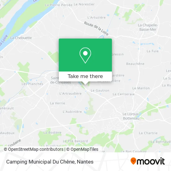 Camping Municipal Du Chêne map