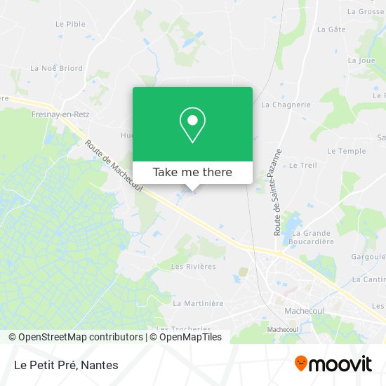 Le Petit Pré map