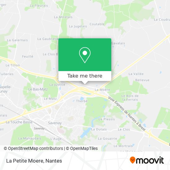 La Petite Moere map