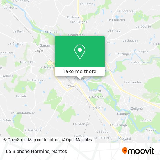 La Blanche Hermine map