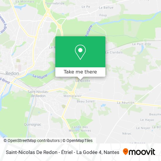 Saint-Nicolas De Redon - Étriel - La Godée 4 map