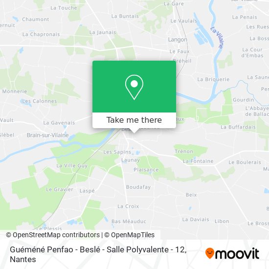 Guéméné Penfao - Beslé - Salle Polyvalente - 12 map