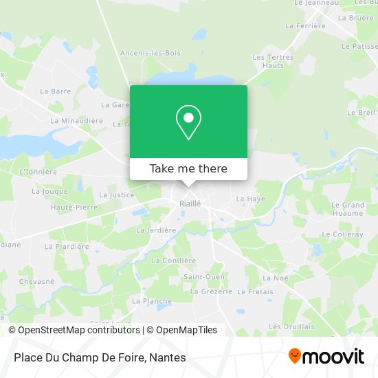 Place Du Champ De Foire map