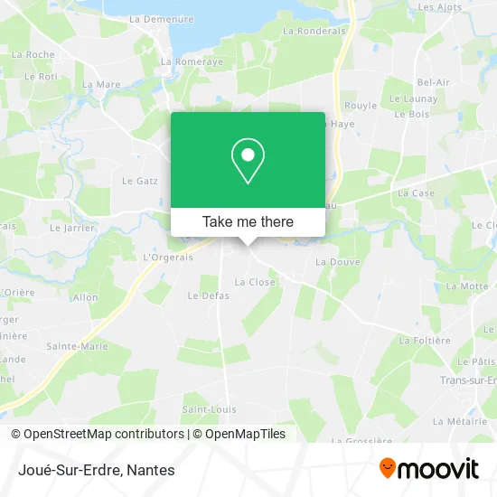 Joué-Sur-Erdre map