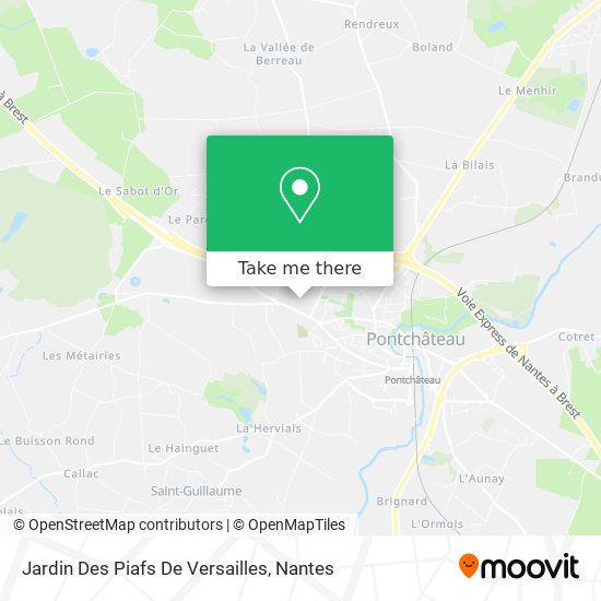 Mapa Jardin Des Piafs De Versailles