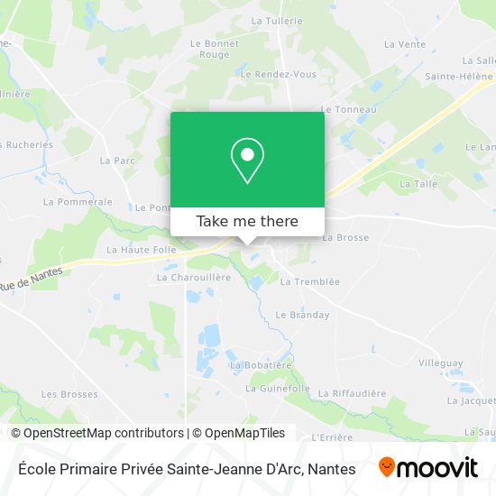 Mapa École Primaire Privée Sainte-Jeanne D'Arc