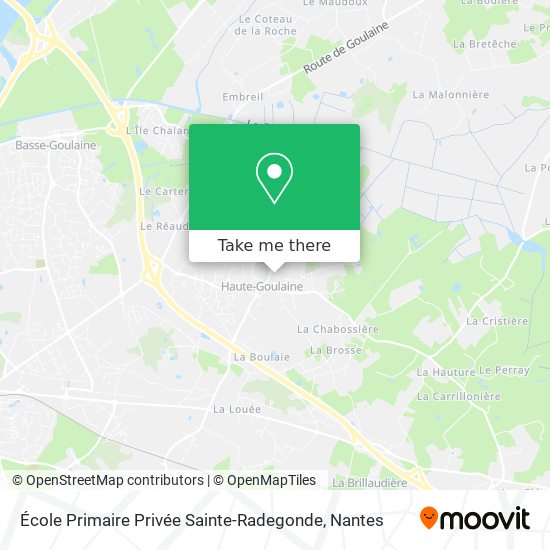 Mapa École Primaire Privée Sainte-Radegonde