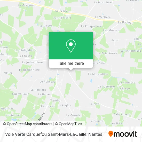 Voie Verte Carquefou Saint-Mars-La-Jaille map