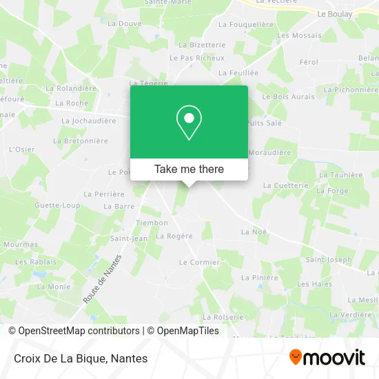 Mapa Croix De La Bique