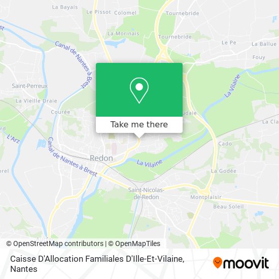 Caisse D'Allocation Familiales D'Ille-Et-Vilaine map