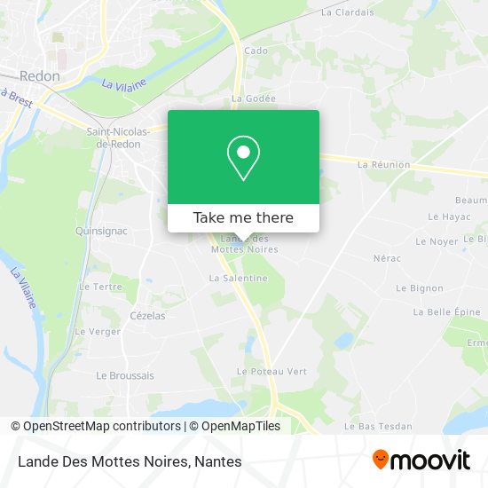 Lande Des Mottes Noires map