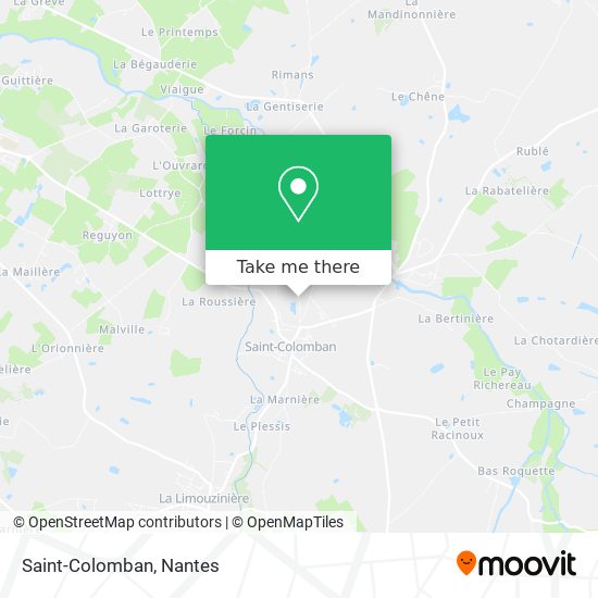 Saint-Colomban map