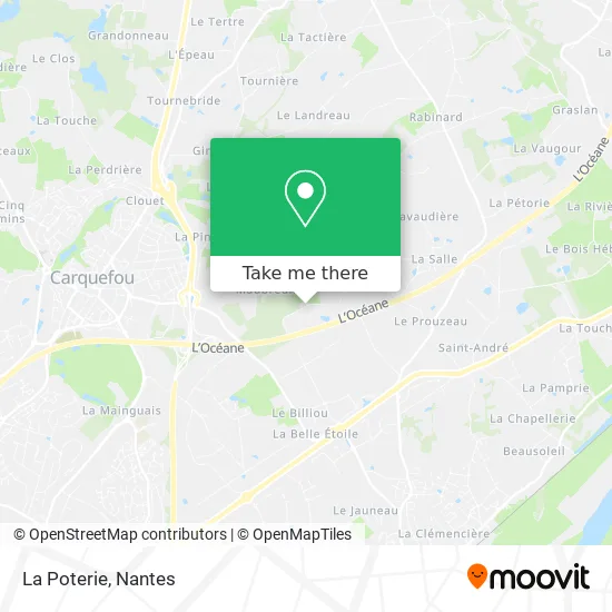 Mapa La Poterie