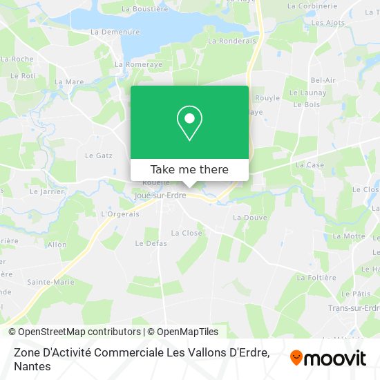 Mapa Zone D'Activité Commerciale Les Vallons D'Erdre