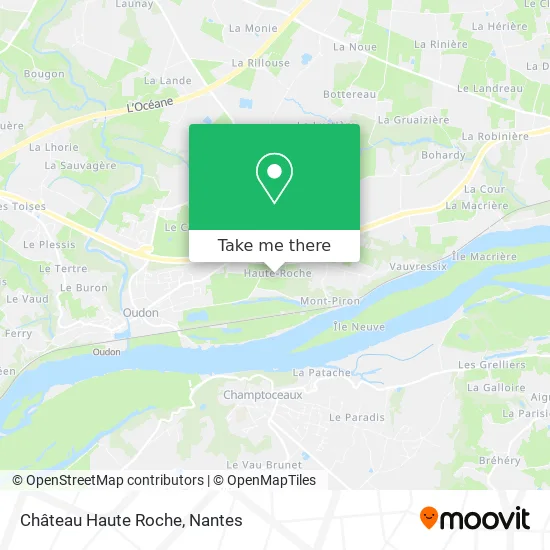 Mapa Château Haute Roche