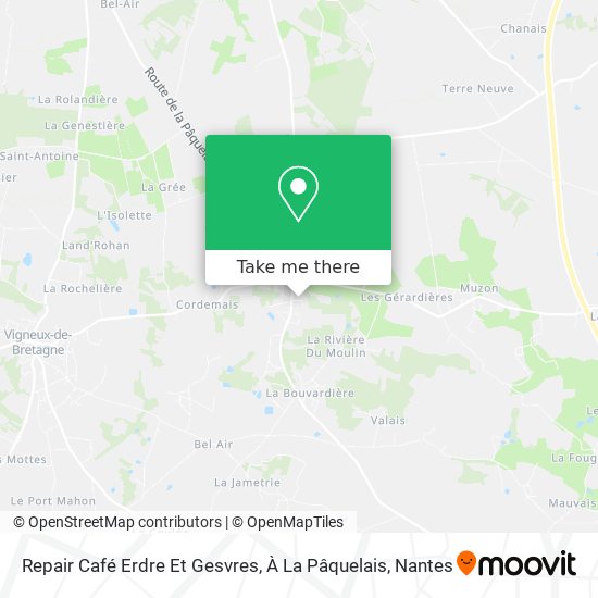 Mapa Repair Café Erdre Et Gesvres, À La Pâquelais