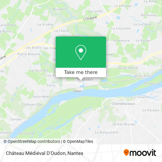 Mapa Château Médiéval D'Oudon