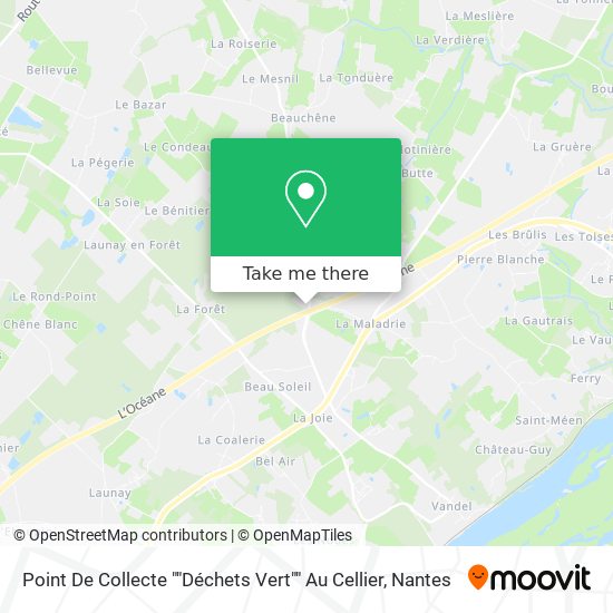 Point De Collecte ""Déchets Vert"" Au Cellier map