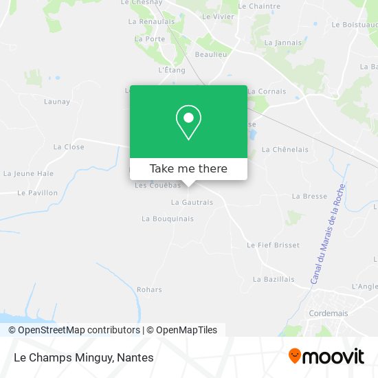 Le Champs Minguy map