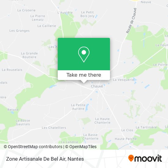 Zone Artisanale De Bel Air map