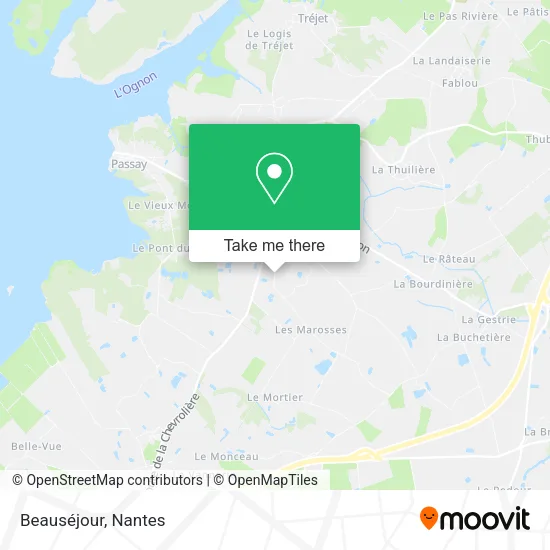 Mapa Beauséjour