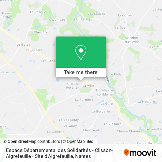 Espace Départemental des Solidarités - Clisson-Aigrefeuille - Site d'Aigrefeuille map