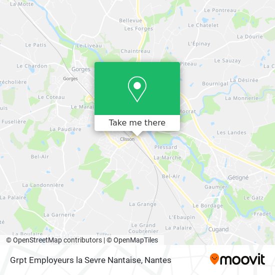Grpt Employeurs la Sevre Nantaise map