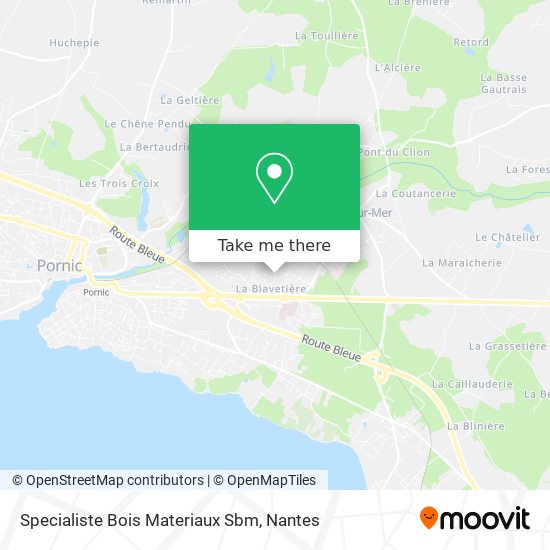 Specialiste Bois Materiaux Sbm map