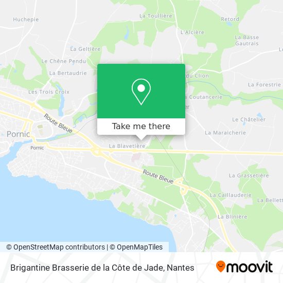 Brigantine Brasserie de la Côte de Jade map
