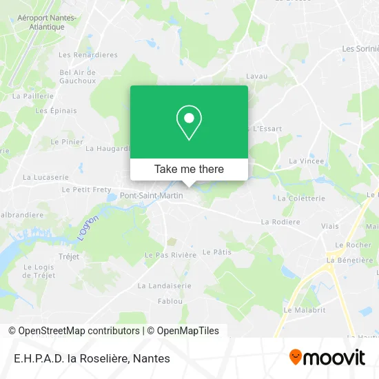 Mapa E.H.P.A.D. la Roselière