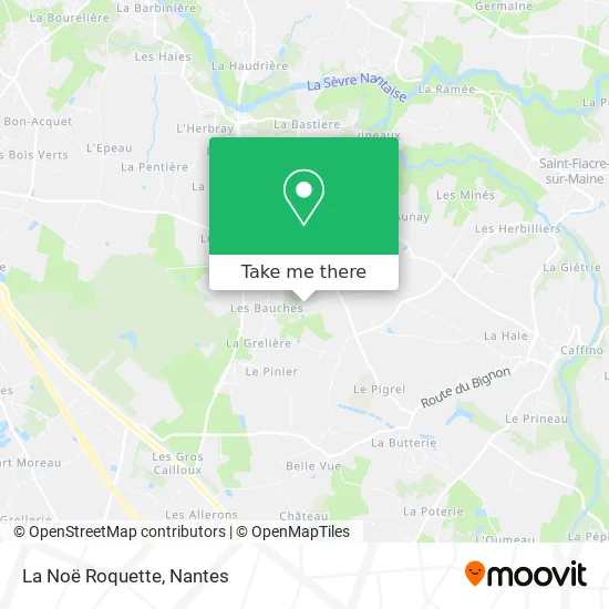 La Noë Roquette map