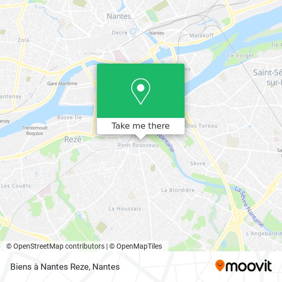 Mapa Biens à Nantes Reze