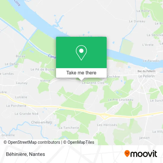 Mapa Béhinière