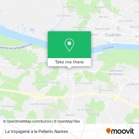 La Voyagerie à le Pellerin map